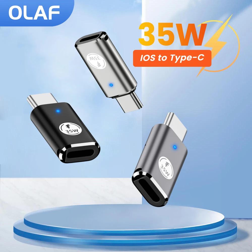 Olaf USB C Ʈ , 480Mbps  , iOS to CŸ Ŀ, 35W PD   ,  15, 14, 13 